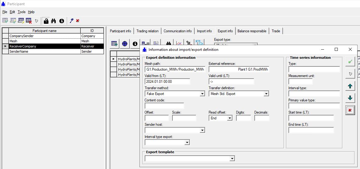 "MDT export definition"