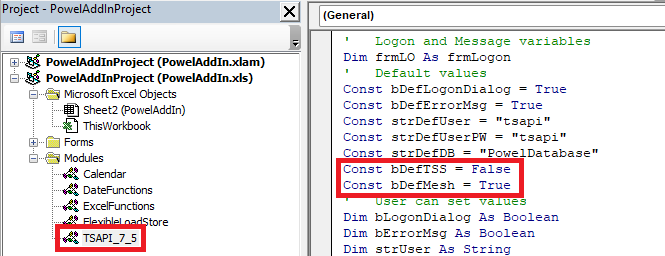 Define Emulated TsApi for Mesh