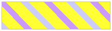Stripes with exact spacing