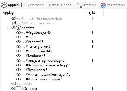 Applikasjonslag-liste