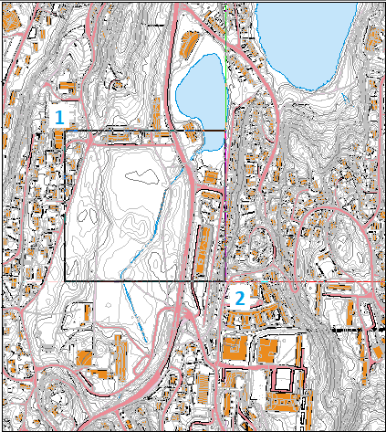 Select terrain model area