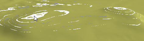 Visual noise from rendering of objects in the application layer