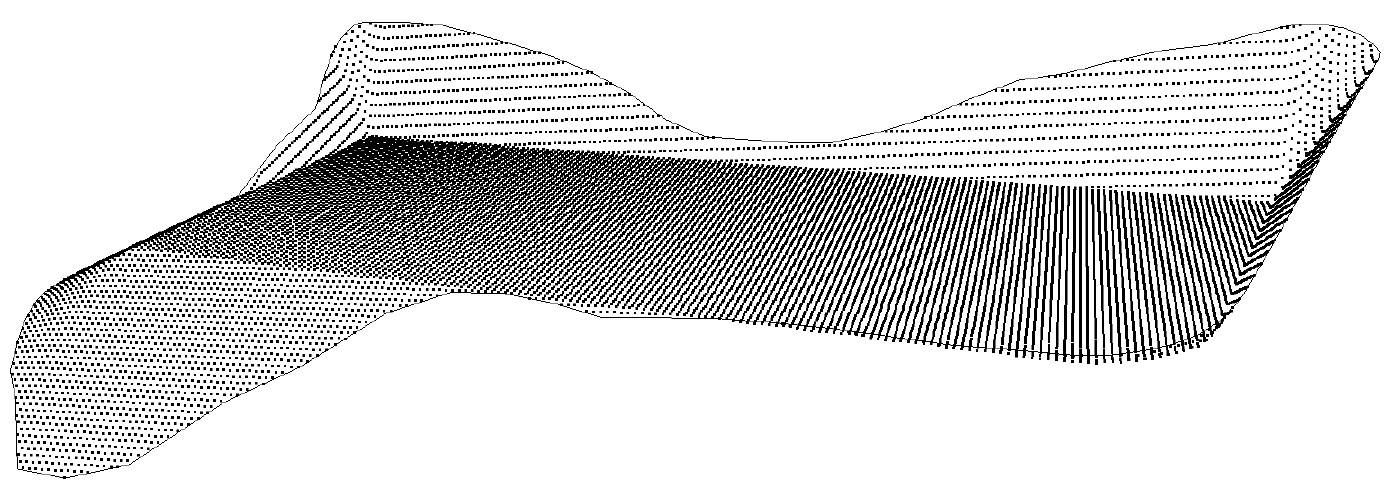 Point cloud before removing flat areas