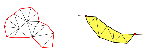 Triangle network volume calculation