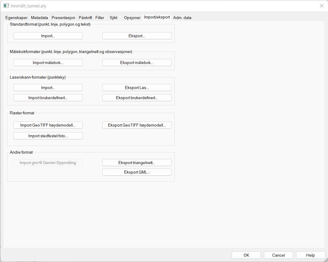 Dialog for opprettelse av applikasjonslag