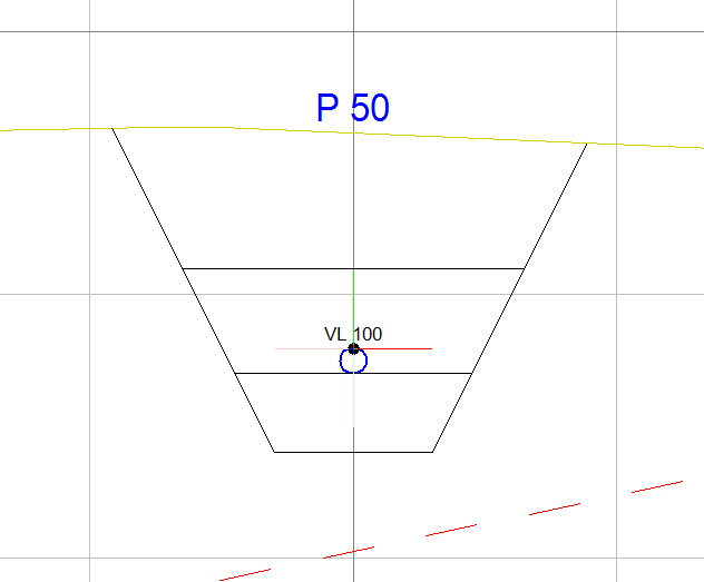 Oppdatert tverrprofil av grøft
