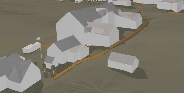 Rendermodell med utvidet materiale