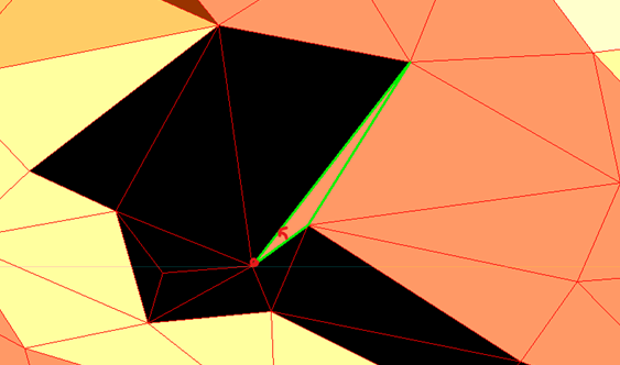 Triangel med spetsig vinkel