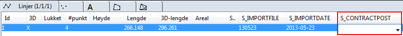 Attributt for kontraktpost