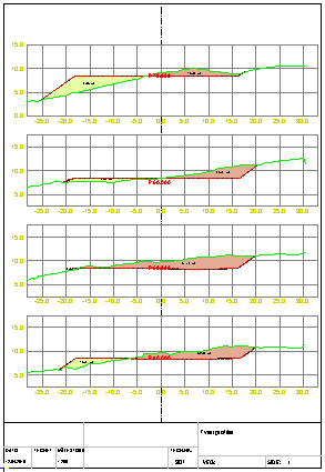 Presentasjonstegning av tverrprofil med markerte massetyper