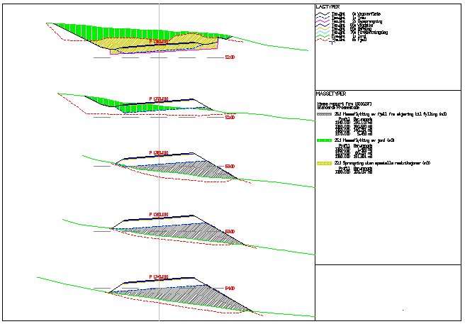 Standard U-tegninger for veger i Gemini Terrain